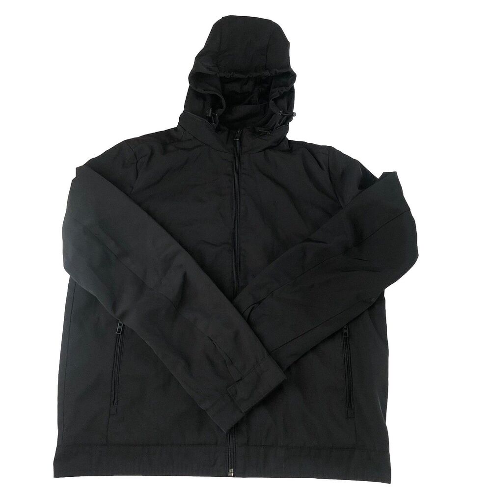 Calvin Klein Men’s Hooded Soft Shell Jacket Lightweight Full Zip Pockets Medium